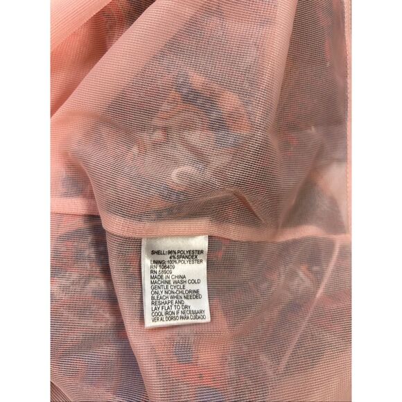 Alex Marie dress xl paisley print orange blue pink rn#58909 - Picture 10 of 10